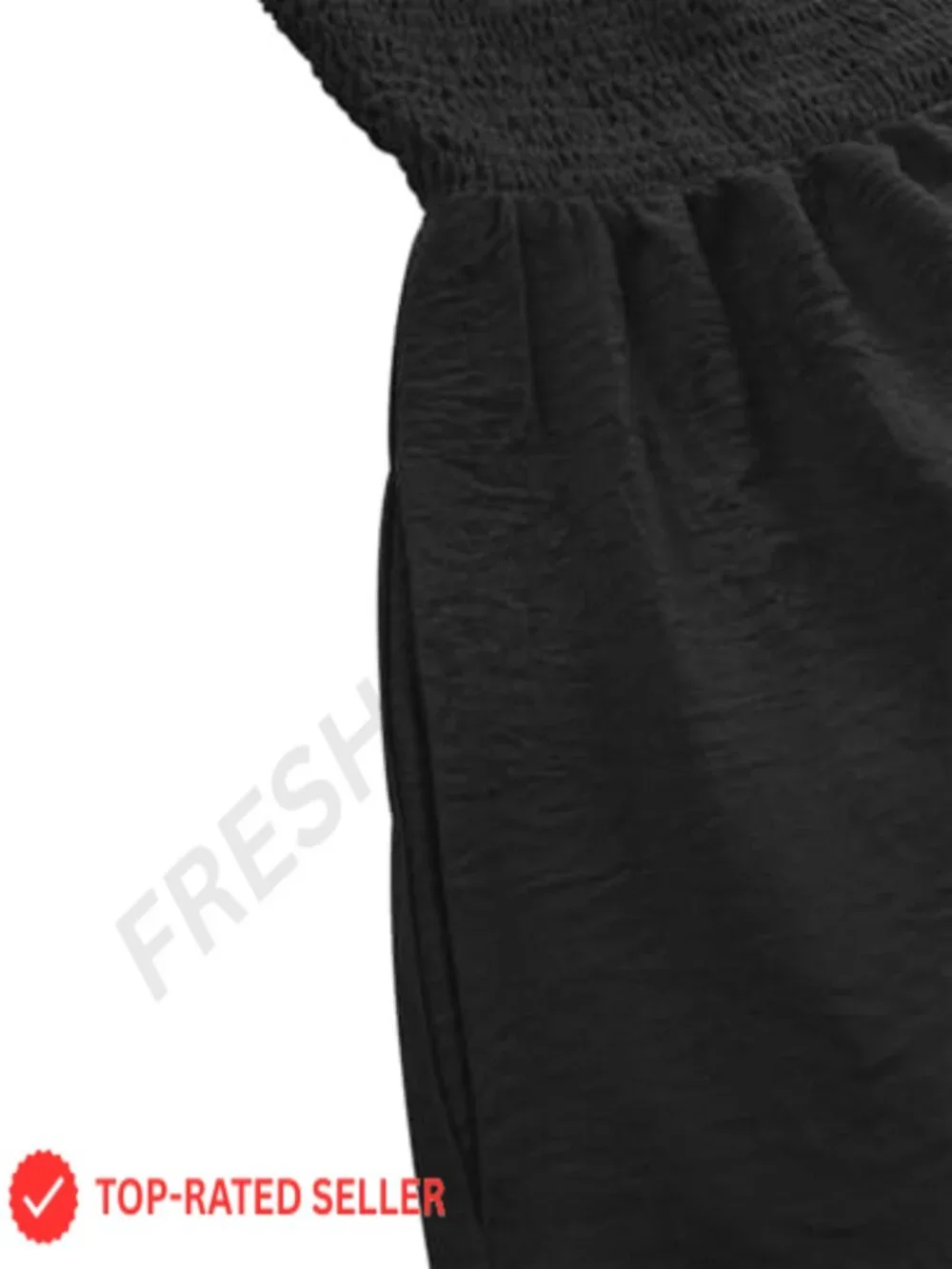 Wide Leg Jumpsuit with Pockets - Short Sleeve Casual Romper for Women